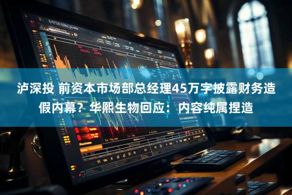 泸深投 前资本市场部总经理45万字披露财务造假内幕？华熙生物回应：内容纯属捏造