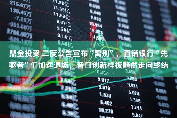 鼎金投资 二度公告宣布“离别”，直销银行“先驱者”们加速退场，昔日创新样板黯然走向终结